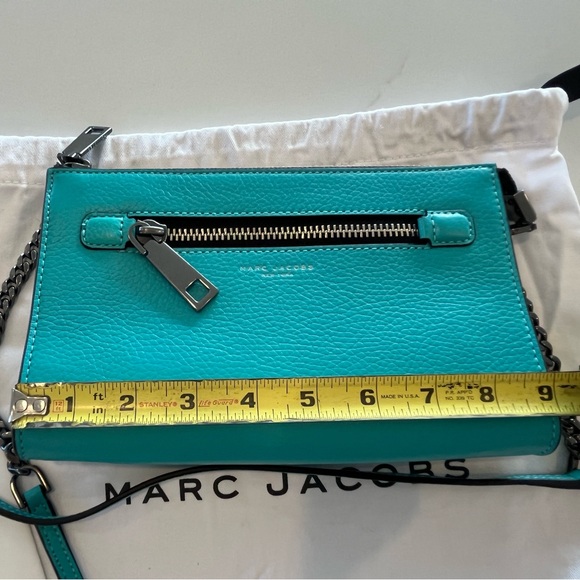 Marc Jacobs - Leather Crossbody Bag / Shoulder Bag - Turquoise - NWOT - Picture 10 of 12